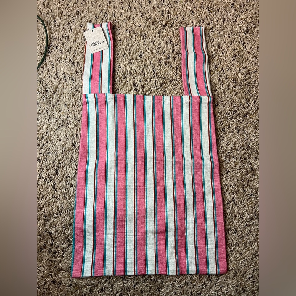 Set of 2 Free People Millie Grab Bag NWT in Candy Stripe